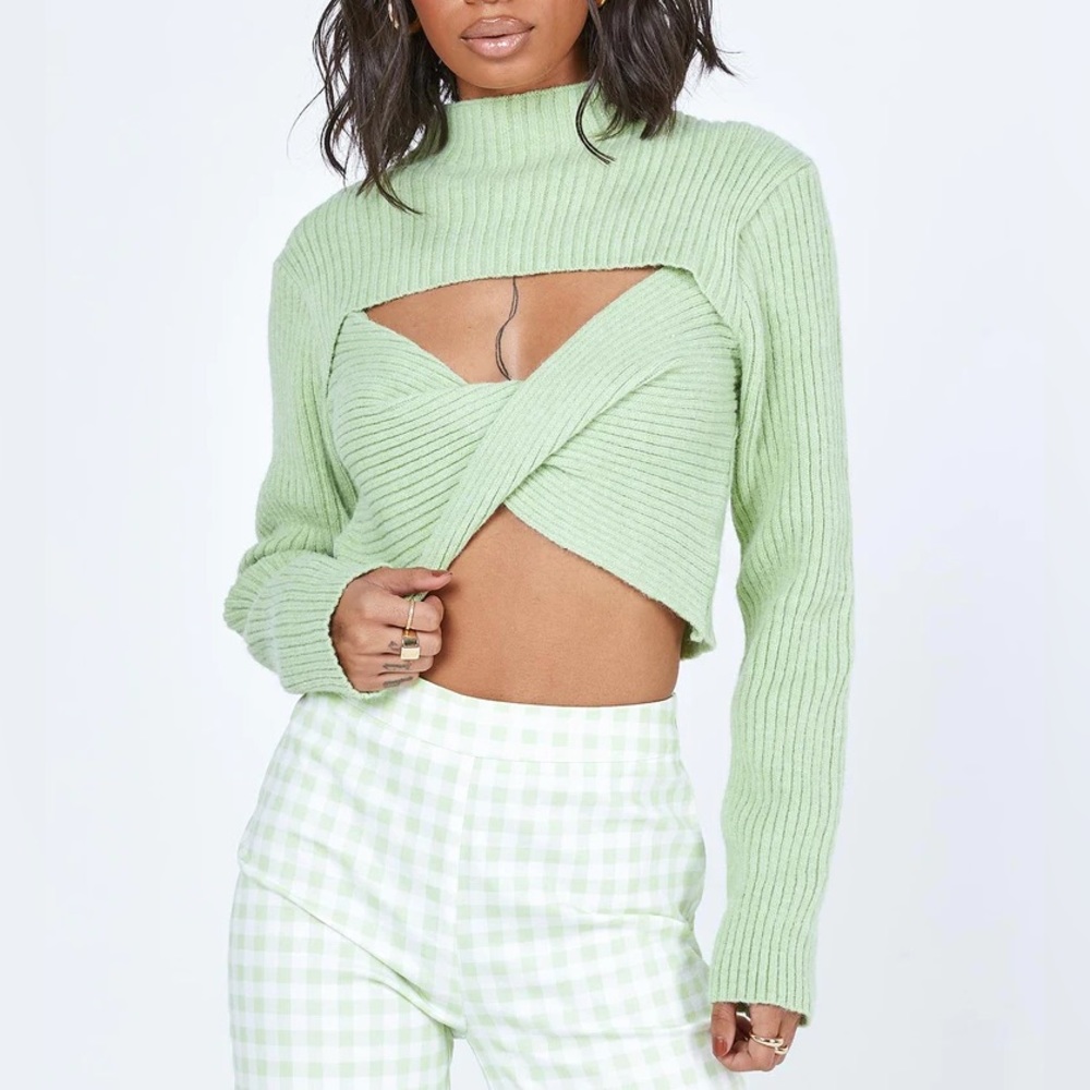 Princess Polly Green Sweater